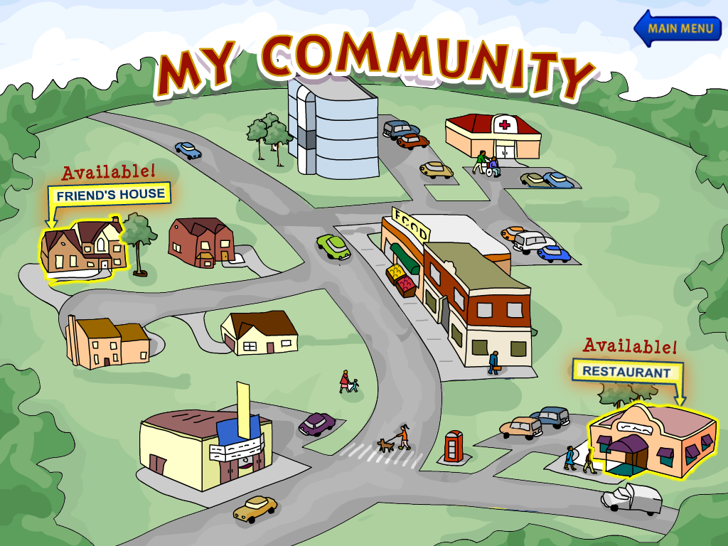 Community Map Clipart