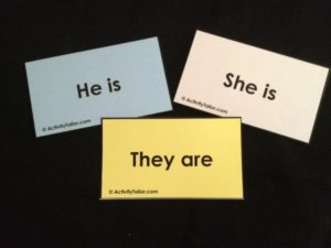 LPL pronoun cards
