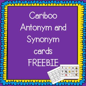 Cariboo Antonym synonym FREEBIE Cover