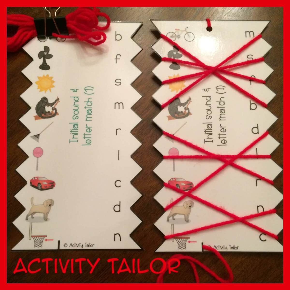 Zig Ah Zig Ah Activity Tailor