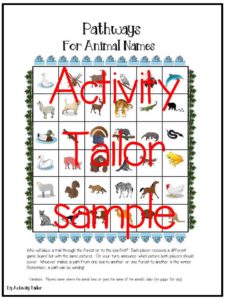 Free activity for working on animal vocabulary, animal babies or where animals live