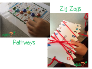 Pathways and zig zag samples