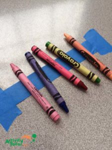 Painters tape crayon holder copy