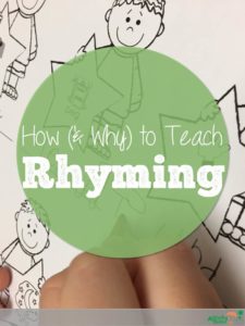 how and why to teach rhyming