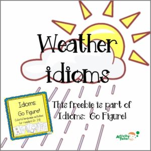 weather idioms cover with frame