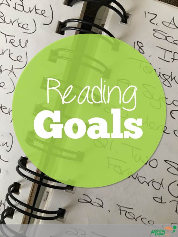 Reading Goals Activity Tailor