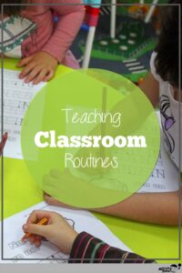 teaching classroom routines at home