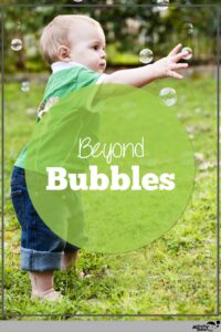 bubbles for early language development