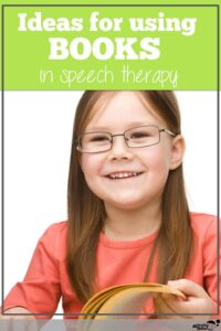 young girl reading a book in speech therapy