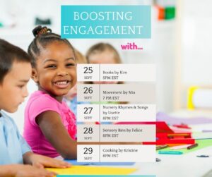 Boosting Engagement webinar schedule