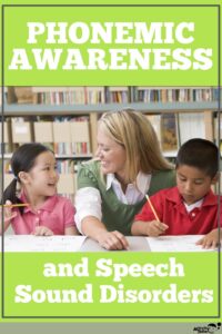therapist working on phonemic awarenss skills