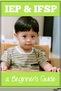 young child with IEP at table
