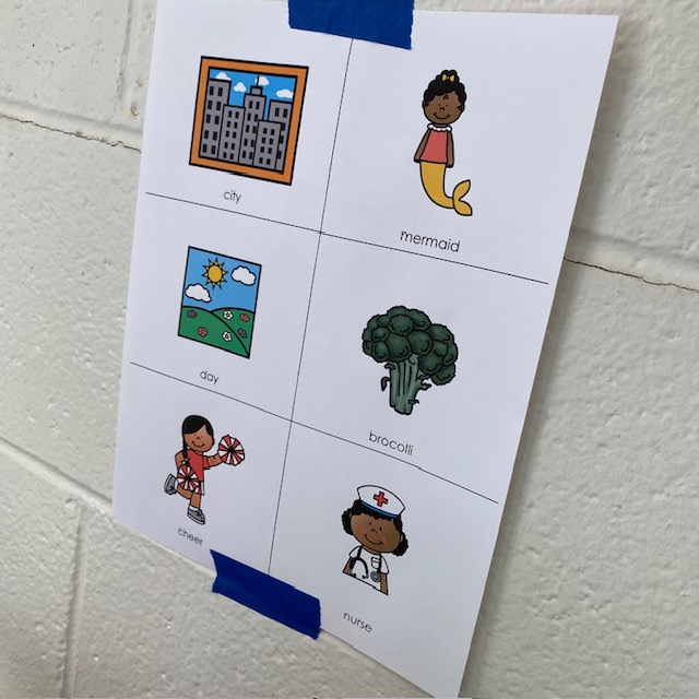 speech stations in high traffic areas of school